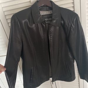 Adler collection goat skin leather jacket